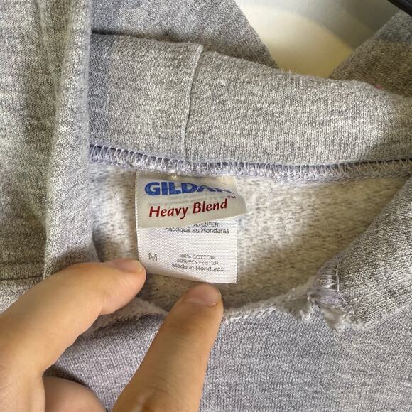 Gildan James Madison university men’s cutoff hoodie size medium gray - Picture 3 of 6